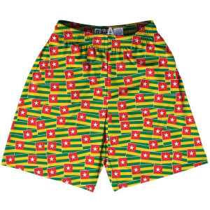 Tribe Togo Party Flags Lacrosse Shorts Made in USA - Multi