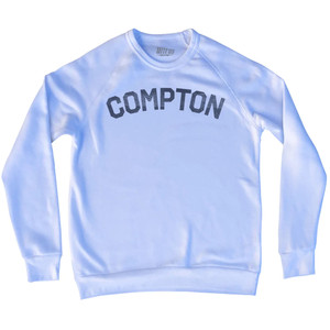 COMPTON Adult Tri-Blend Sweatshirt - White