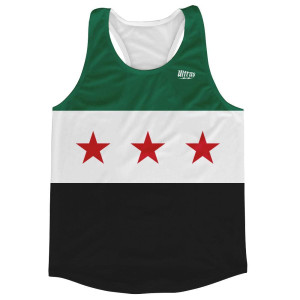 Syria Country Flag Running Tank Top Racerback Track and Cross Country Singlet Jersey Made In USA - Green Black White Syria Country Flag Running Tank Top Racerback Track and Cross Country Singlet Jersey Made In USA - Green Black White