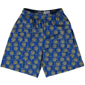 Tribe Nebraska State Party Flags Lacrosse Shorts Made in USA - Blue Tribe Nebraska State Party Flags Lacrosse Shorts Made in USA - Blue