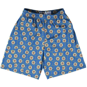 Tribe Minnesota State Party Flags Lacrosse Shorts Made in USA - Red White Tribe Minnesota State Party Flags Lacrosse Shorts Made in USA - Red White
