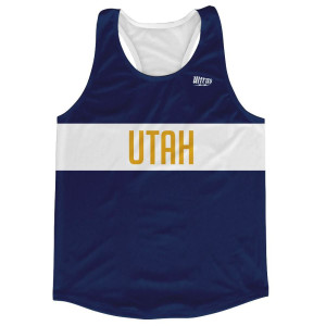 Utah Finish Line Running Tank Top Racerback Track and Cross Country Singlet Jersey Made In USA - Royal Blue Utah Finish Line Running Tank Top Racerback Track and Cross Country Singlet Jersey Made In USA - Royal Blue