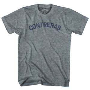 CONTRERAS Womens Tri-Blend Junior Cut T-Shirt - Athletic Grey