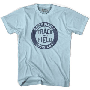 Louisiana State Finals Track and Field Adult Cotton T-shirt - Light Blue