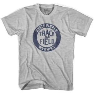 Wyoming State Finals Track and Field Adult Cotton T-shirt - Grey Heather Wyoming State Finals Track and Field Adult Cotton T-shirt - Grey Heather