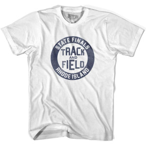Rhode Island State Finals Track and Field Youth Cotton T-shirt - White Rhode Island State Finals Track and Field Youth Cotton T-shirt - White