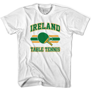 Ireland Table Tennis Youth Cotton T-shirt-White Ireland Table Tennis Youth Cotton T-shirt-White