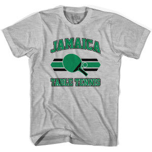 Jamaica Table Tennis Youth Cotton T-shirt - Grey Heather Jamaica Table Tennis Youth Cotton T-shirt - Grey Heather