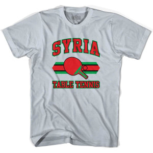 Syria Table Tennis Adult Cotton T-Shirt - Cool Grey