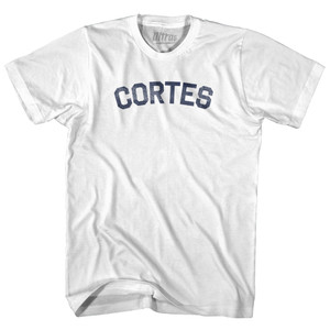 CORTES Adult Cotton T-shirt - White CORTES Adult Cotton T-shirt - White