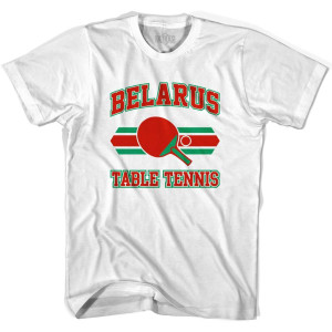 Belarus Table Tennis Womens Cotton T-shirt - White