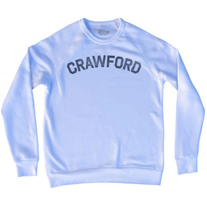 CRAWFORD Adult Tri-Blend Sweatshirt - White