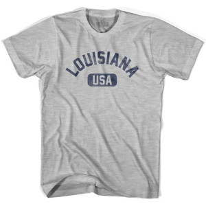 Louisiana USA Youth Cotton T-shirt - Grey Heather Louisiana USA Youth Cotton T-shirt - Grey Heather
