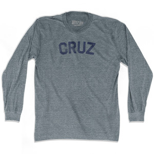 CRUZ Adult Tri-Blend Long Sleeve T-shirt - Athletic Grey
