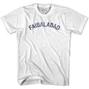 Faisalabad Vintage Womens Cotton T-shirt - White
