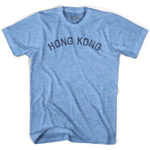 Hong Kong Vintage Adult Tri-Blend T-shirt - Athletic Blue Hong Kong Vintage Adult Tri-Blend T-shirt - Athletic Blue