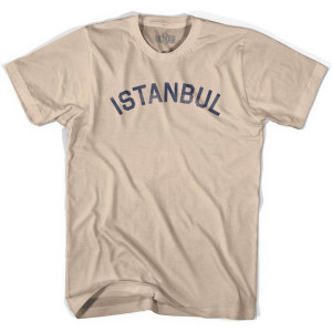 Istanbul Vintage Adult Cotton T-shirt - Creme Istanbul Vintage Adult Cotton T-shirt - Creme