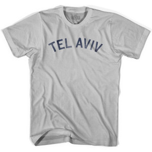 Tel Aviv Vintage Adult Cotton T-shirt - Cool Grey
