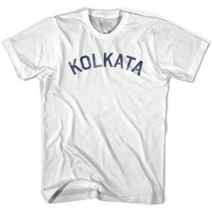 Kolkata Vintage Adult Cotton T-shirt - White Kolkata Vintage Adult Cotton T-shirt - White