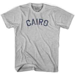 Cairo Vintage Adult Cotton T-shirt - Grey Heather Cairo Vintage Adult Cotton T-shirt - Grey Heather