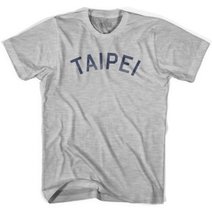 Taipei Vintage Adult Cotton T-shirt - Grey Heather