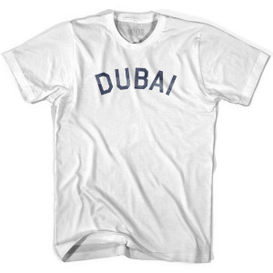 Dubai Vintage Adult Cotton T-shirt - White