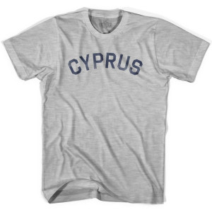 Cyprus Vintage City Youth Cotton T-shirt - Grey Heather Cyprus Vintage City Youth Cotton T-shirt - Grey Heather
