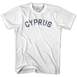 Cyprus Vintage City Youth Cotton T-shirt-White Cyprus Vintage City Youth Cotton T-shirt-White