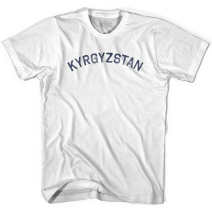 Kyrgyzstan Vintage City Youth Cotton T-shirt - White Kyrgyzstan Vintage City Youth Cotton T-shirt - White