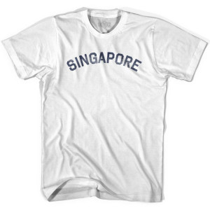 Singapore Vintage City Youth Cotton T-shirt - White Singapore Vintage City Youth Cotton T-shirt - White