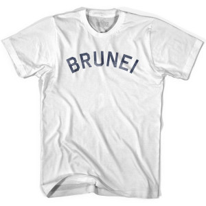 Brunei Vintage City Youth Cotton T-shirt - White Brunei Vintage City Youth Cotton T-shirt - White