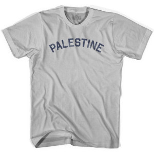 Palestine Vintage City Adult Cotton T-shirt - Cool Grey