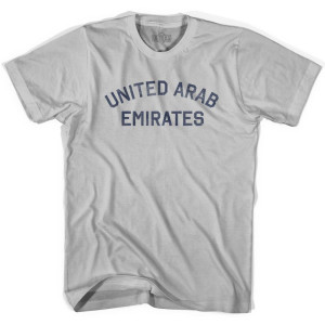 United Arab Emirates Vintage City Adult Cotton T-shirt - Cool Grey
