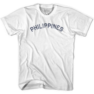 Philippines Vintage City Youth Cotton T-shirt-White Philippines Vintage City Youth Cotton T-shirt-White