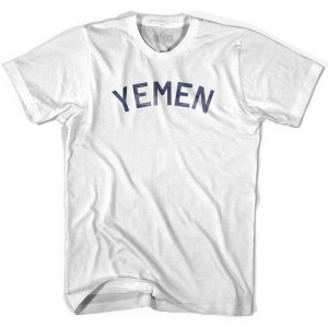 Yemen Vintage City Youth Cotton T-shirt - White Yemen Vintage City Youth Cotton T-shirt - White
