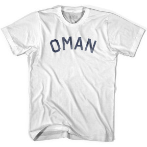 Oman Vintage City Youth Cotton T-shirt - White Oman Vintage City Youth Cotton T-shirt - White