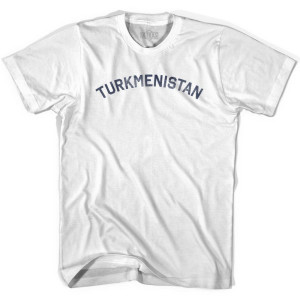 Turkmenistan Vintage City Youth Cotton T-shirt - White Turkmenistan Vintage City Youth Cotton T-shirt - White