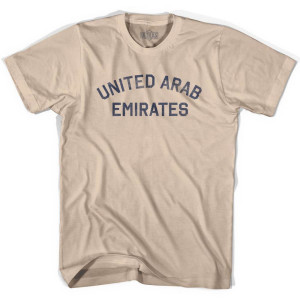 United Arab Emirates Vintage City Adult Cotton T-shirt-Creme
