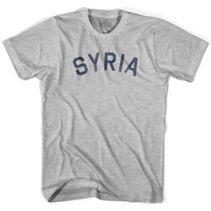 Syria Vintage City Womens Cotton T-shirt - Grey Heather