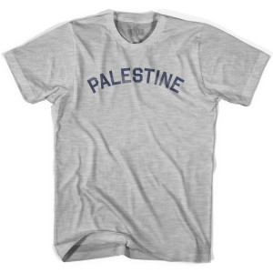 Palestine Vintage City Womens Cotton T-shirt - Grey Heather