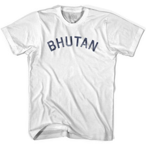 Bhutan Vintage City Womens Cotton T-shirt - White