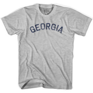 Georgia Vintage City Womens Cotton T-shirt-Grey Heather Georgia Vintage City Womens Cotton T-shirt-Grey Heather
