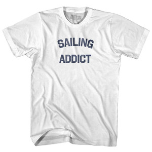 Sailing Addict Adult Cotton T-shirt - White