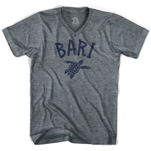 Bari Beach Sea Turtle Adult Tri-Blend V-neck Womens T-shirt - Athletic Grey Bari Beach Sea Turtle Adult Tri-Blend V-neck Womens T-shirt - Athletic Grey