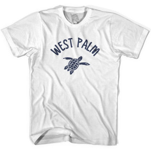 West Palm Beach Sea Turtle Youth Cotton T-shirt - White West Palm Beach Sea Turtle Youth Cotton T-shirt - White