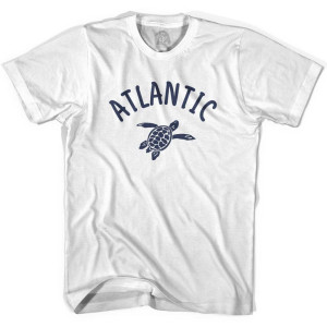 Atlantic Beach Sea Turtle Youth Cotton T-shirt-White