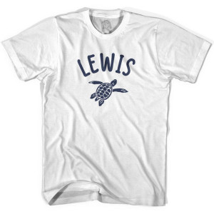 Lewis Beach Sea Turtle Youth Cotton T-shirt - White
