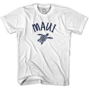 Maui Beach Sea Turtle Youth Cotton T-shirt - White