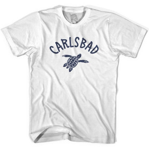 Carlsbad Beach Sea Turtle Youth Cotton T-shirt - White
