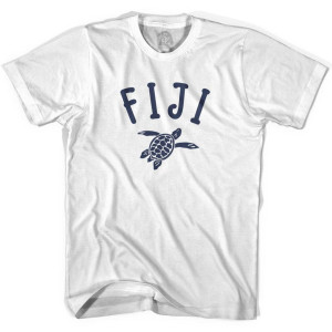 Fiji Beach Sea Turtle Youth Cotton T-shirt - White
